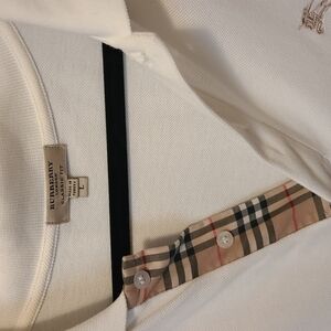 Burberry Ivory Top with Check Details
